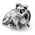 Sterling Silver Cat Bead Charm hide-image