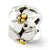 Polished Flowers Charm Bead in Gold Plated