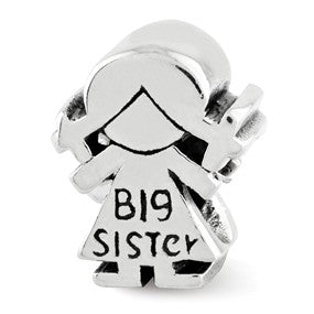 Sterling Silver Kids Big Sister Bead Charm hide-image