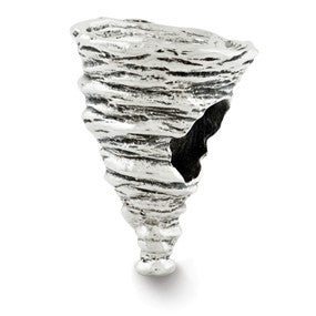 Sterling Silver Tornado Bead Charm hide-image