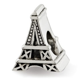 Sterling Silver Eiffel Tower Bead Charm hide-image