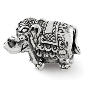 Sterling Silver Elephant Bead Charm hide-image