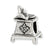 Phonograph Charm Bead in Sterling Silver