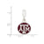 Texas A & M University Collegiate Enameled Charm Dangle Bead in Sterling Silver
