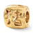 Chinese Good Luck Charm Bead in Gold Plated