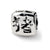 Chinese Good Luck Charm Bead in Sterling Silver