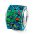 Synthetic Opal Mosaic Charm Bead in Sterling Silver