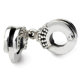 Sterling Silver Handcuffs Bead Charm hide-image
