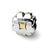 Clover Charm Bead in Sterling Silver & Gold Plated