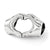 Heart Hands Charm Bead in Sterling Silver