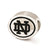 Sterling Silver Antiqued University of Notre Dame Collegiate Bead