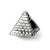 Pyramid Charm Bead in Sterling Silver