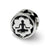 Yoga Lotus Charm Bead in Sterling Silver
