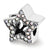 Swarovski Star Charm Bead in Sterling Silver