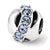 Swarovski Elements Crystal River Charm Bead in Sterling Silver