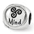 Sterling Silver Mind Body Spirit Trilogy Bead Charm hide-image