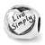 Sterling Silver Live Simply Trilogy Bead Charm hide-image