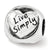 Live Simply Trilogy Charm Bead in Sterling Silver