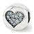 Swarovski Elements Mar-Courage Charm Bead in Sterling Silver