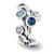 Swarovski Elements Bubble Spacer Charm Bead in Sterling Silver
