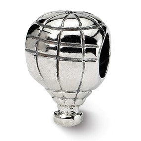 Sterling Silver Hot Air Balloon Bead Charm hide-image
