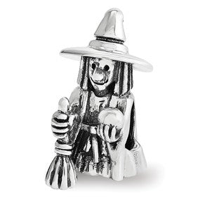Sterling Silver Witch Bead Charm hide-image