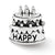 Sterling Silver Birthday Cake Bead Charm hide-image