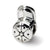 Baseball Cap Charm Bead in Sterling Silver