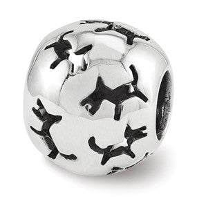 Sterling Silver Dog Bead Charm hide-image