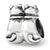 Twin Cats Charm Bead in Sterling Silver