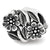 Flowers Charm Bead in Sterling Silver