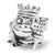 Frog Prince Kiss Me Charm Bead in Sterling Silver