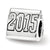 Sterling Silver Grad 2015 Trilogy Bead Charm hide-image