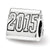 Grad 2015 Trilogy Charm Bead in Sterling Silver