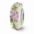 Hand Painted Vineyard Glass Charm Bead in Sterling Silver