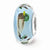 Sterling Silver Blue Hand Painted Duck Glass Bead Charm hide-image