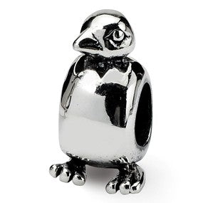 Sterling Silver Baby Bird in Egg Bead Charm hide-image