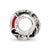Enameled Canada Theme Charm Bead in Sterling Silver