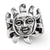 Sun With A Face Charm Bead in Sterling Silver