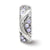 With Crystals From Swarovski Wave, Spacer Charm Bead in Sterling Silver