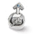 Crystals From Swarovski Boy Symbol Charm Bead in Sterling Silver