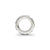 CZ, Spacer Charm Bead in Sterling Silver