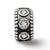 CZ Antiqued Bali Charm Bead in Sterling Silver
