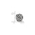 Antiqued CZ Hearts Charm Bead in Sterling Silver