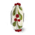 Hand Paint Magical Holly-Days Fenton Glass Charm Bead in Sterling Silver