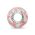 Pink Enameled & Silver Ip-Plated Charm Bead in Sterling Silver