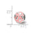 Pink Enameled & Silver Ip-Plated Charm Bead in Sterling Silver