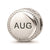 August Flower Charm Bead in Sterling Silver