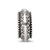 Antiqued Aztec Pattern Charm Bead in Sterling Silver