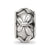 Antiqued Butterfly Pattern Charm Bead in Sterling Silver